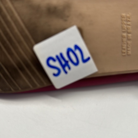 Vintage 90s Partners Mervyns Fuisha Pink Leather Pointed Toe Shoe Slip On Flats - Picture 16 of 16